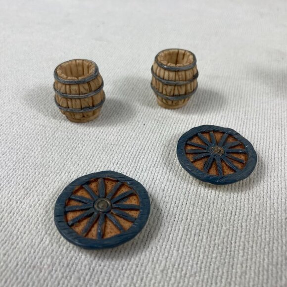 1996 Pioneer Wagon Trail Resin Tea Set Westward Expansion Map Popular Imports - Picture 8 of 10